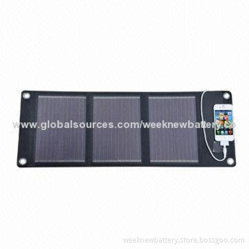 Solar Power Charger, 5.1W for Smartphones, Samsung/iPhone and Digital Products